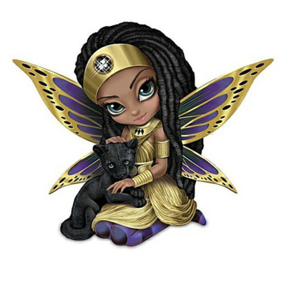 Diamantové malování - Víla ve zlaté - č. 225 30x30 cm