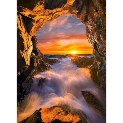 Diamantové malování - Průhled skálou - č. 235 30x40 cm