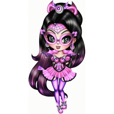 Diamantové malování - Netopýří víla - č. 254 30x60 cm