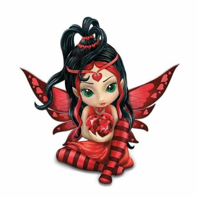 Diamantové malování - Srdičková víla - č. 257 40x40 cm