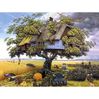 Diamantové malování - Dům na stromě - č. 265 40x30 cm