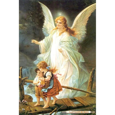Diamantové malování - Anděl s dětmi - č. 284 30x40 cm