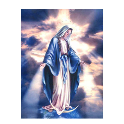 Diamantové malování - Panna Marie na nebesích-č394 30x40 cm