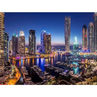 Diamantové malování - Mrakodrapy v Dubaji - č. 410 60x70 cm