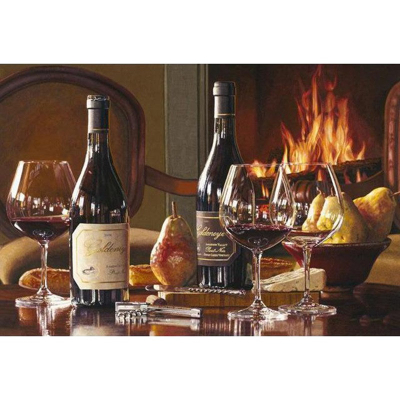 Diamantové malování - Zátiší s vínem - č. 501 40x50 cm