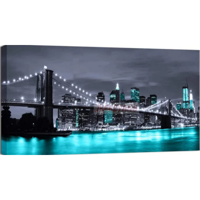 Diamantové malování - Most v tyrkysové - č. 541 45x85 cm