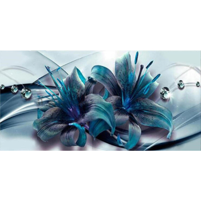 Diamantové malování - Lilie s diamanty-č.615 120x60 cm