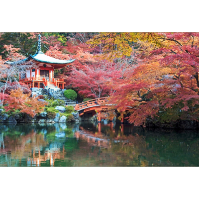 Diamantové malování - Japonský domek u jezera - č. 632...