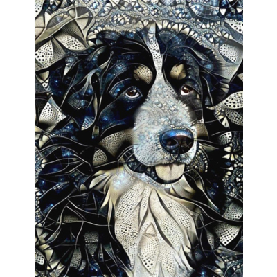 Diamantové malování - Malovaný bernský salašnický - č....