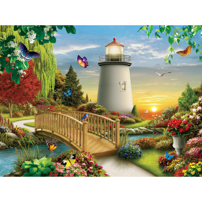 Diamantové malování - Pohádkový majak - č. 650 50x70 cm