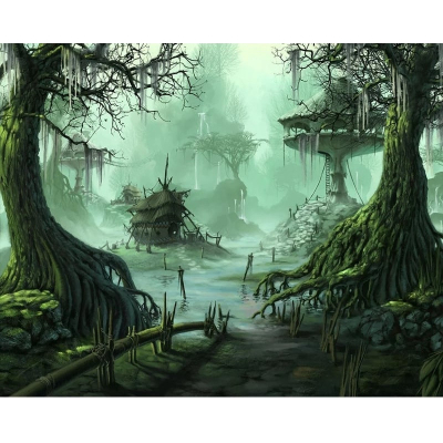 Diamantové malování - Záhadny les - č. 653 55x75 cm