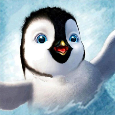 Diamantové malování - Malý tučňák-č.731 40x40 cm