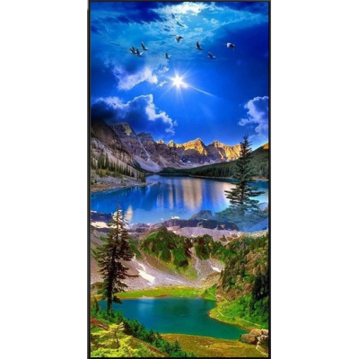 Diamantové malování - Hory a jezera - č. 746 60x120 cm