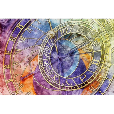 Diamantové malování - Orloj - č. 794 65x85 cm