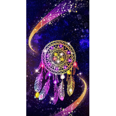 Diamantové malování - Vesmírný lapač snů - č. 868 40x60 cm