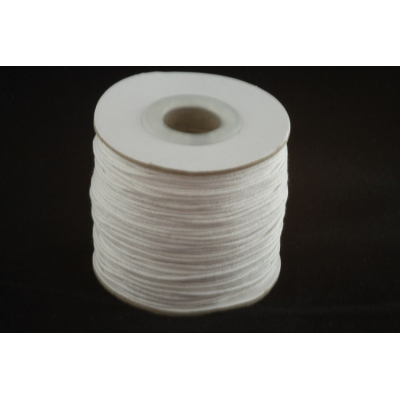 Šňůra voskovaná bilá (70m)