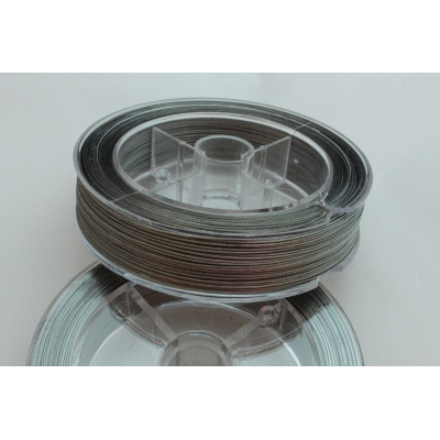 Bižuterní lanko stříbrné 0,8mm (5m)