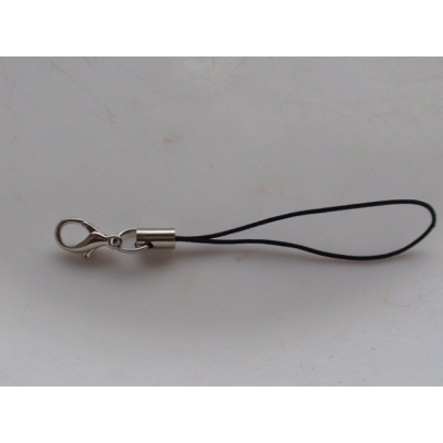 Šňůrka na mobil černá s karabinkou č. 48