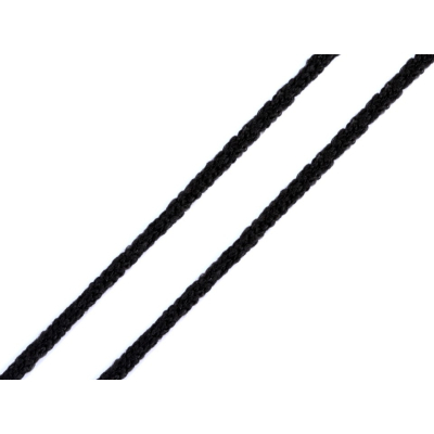 Kulatá pruženka černá Ø2,5-3 mm měkká (3,5m)
