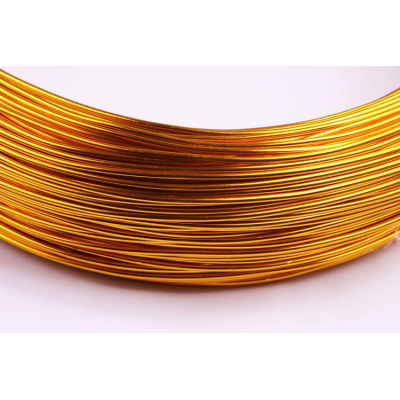 Alu drát tmavě zlatý (2 mm)