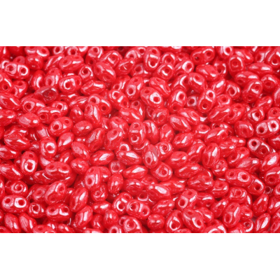 MATUBO MINIDUO  C. 489 OPAQUE CORAL RED WHITE LUSTER