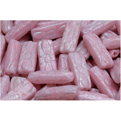 Obdélníkové květinové korálky 3627 (20x8 mm)