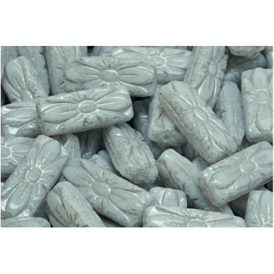 Obdélníkové květinové korálky 3632 (20x8 mm)