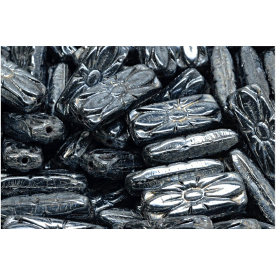 Obdélníkové květinové korálky 3634 (20x8 mm)