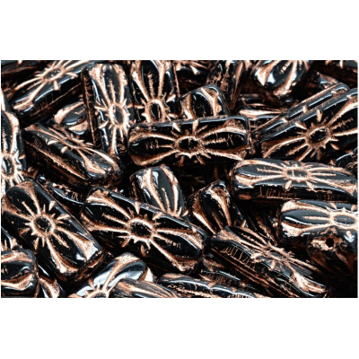 Obdélníkové květinové korálky 3641 (20x8 mm)