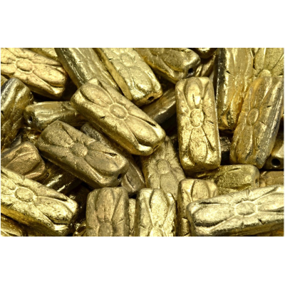 Obdélníkové květinové korálky 3644 (20x8 mm)