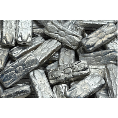 Obdélníkové květinové korálky 3645 (20x8 mm)