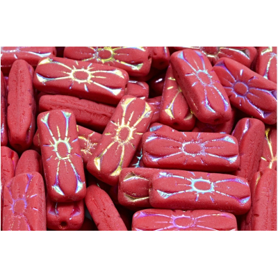 Obdélníkové květinové korálky 3650 (20x8 mm)