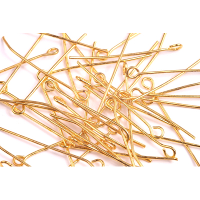 Ketlovací jehla 30mm zlatá