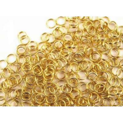 Protikroužek dvojitý zlatý 6 mm