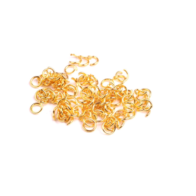 Spojovací kroužky zlaté 4 mm
