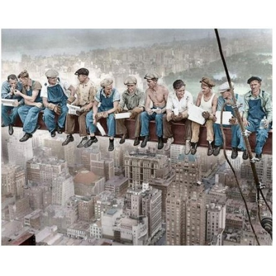 Diamantové malování - Přestávka na mrakodrapu č. 926