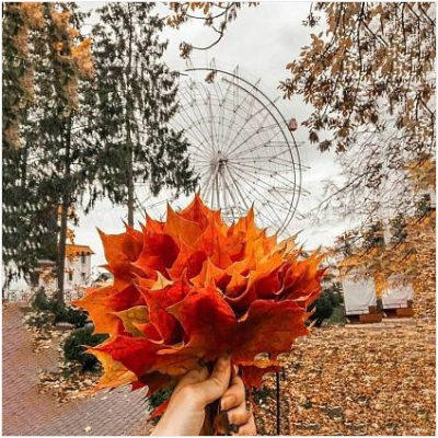 Diamantové malování - Podzim a ruské kolo č. 932