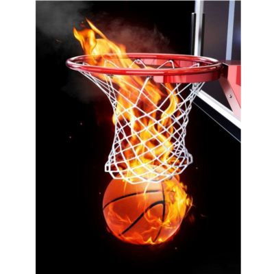 Diamantové malování - Hořící míč v koši č. 952