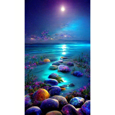 Diamantové malování - Barevná zátoka č. 968