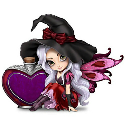 Diamantové malování - Čarodějná víla s flakónkem č. 982