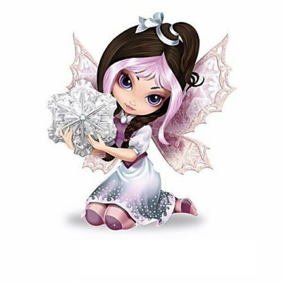 Diamantové malování - Sněhová víla č. 988