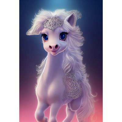 Diamantové malování - Roztomilý poník č. 996