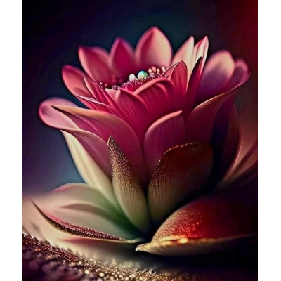 Diamantové malování - Květ v detailu č. 1036