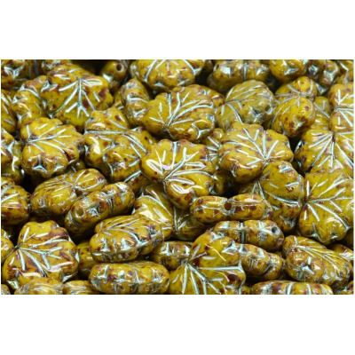 Korálky lístek č.3770  (13x11mm)