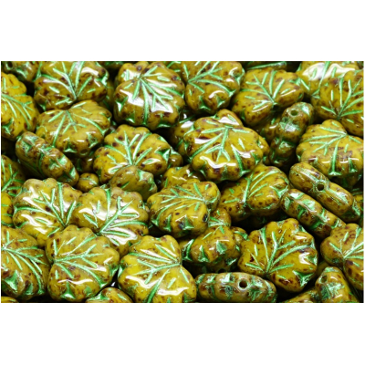 Korálky lístek č.3771  (13x11mm)