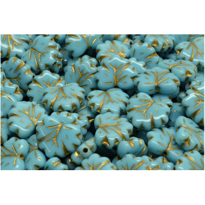 Korálky lístek č.3776  (13x11mm)🍁🌿