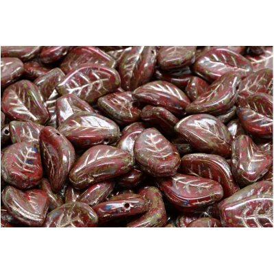 Korálky lístek č.3794 (9x14mm) 🍃✨