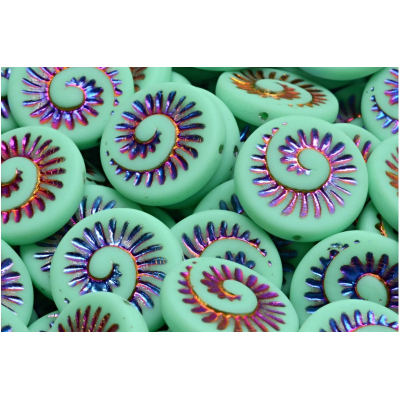 Korálky Fossil Shell č. 3801 (18x18mm)