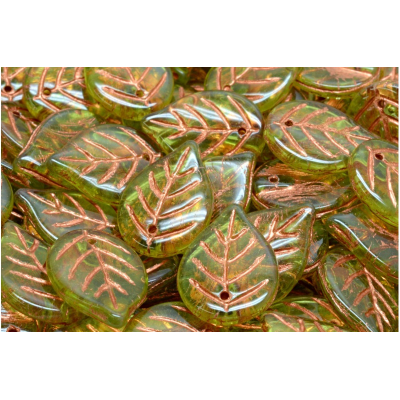 Korálky lístek č.2764 (18x13mm)