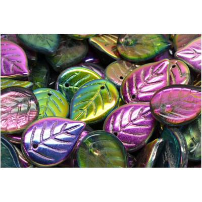 Korálky lístek č.2772 (18x13mm)